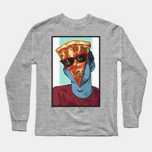 Pizza face Long Sleeve T-Shirt